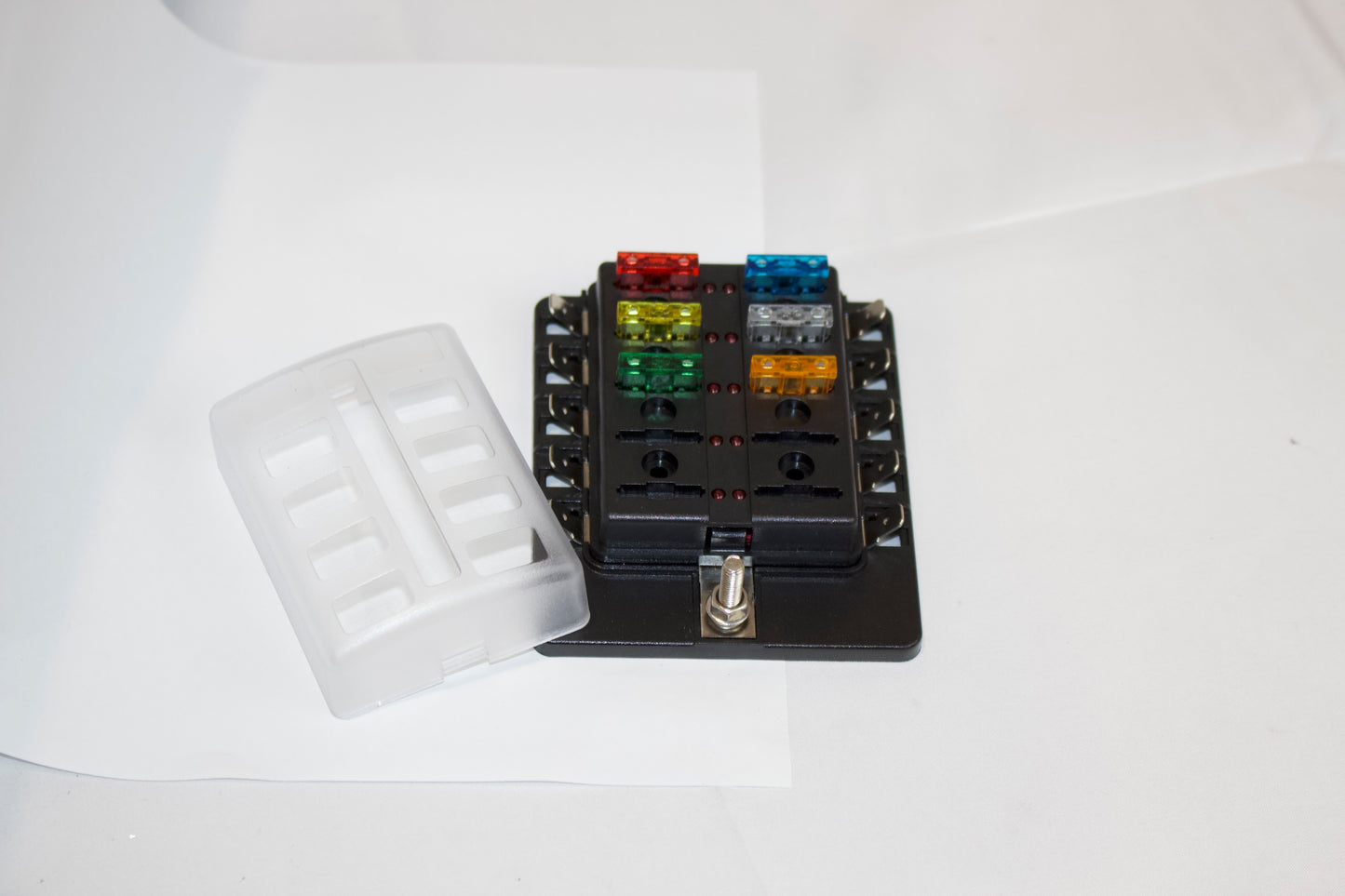 10-Way Blade Fuse Block with LED Indicator
