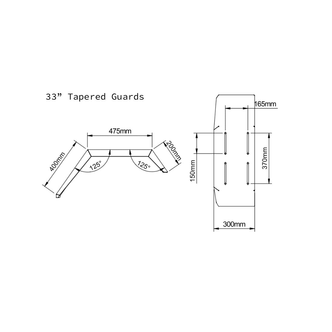 TAPERED GUARDS